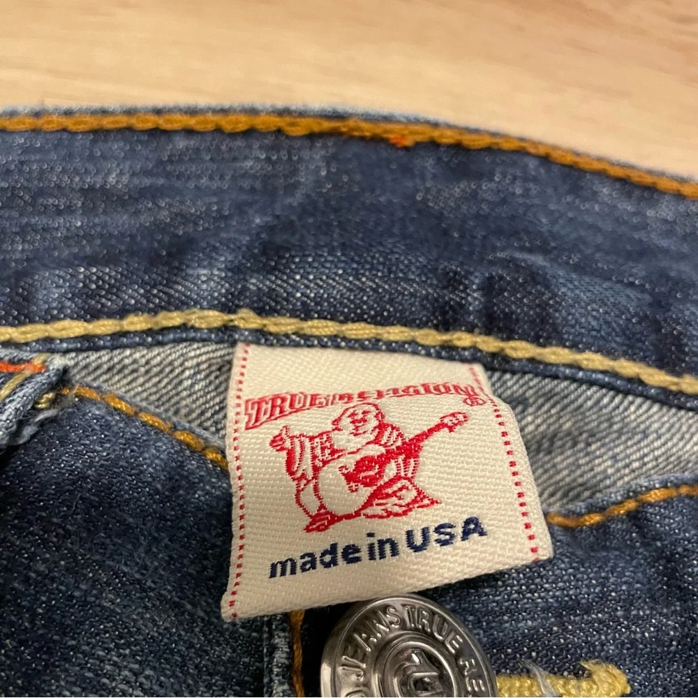 Vintage Y2K True Religion Bobby Big T Flared Jeans  Men’s 36x30 Heavy Stitched